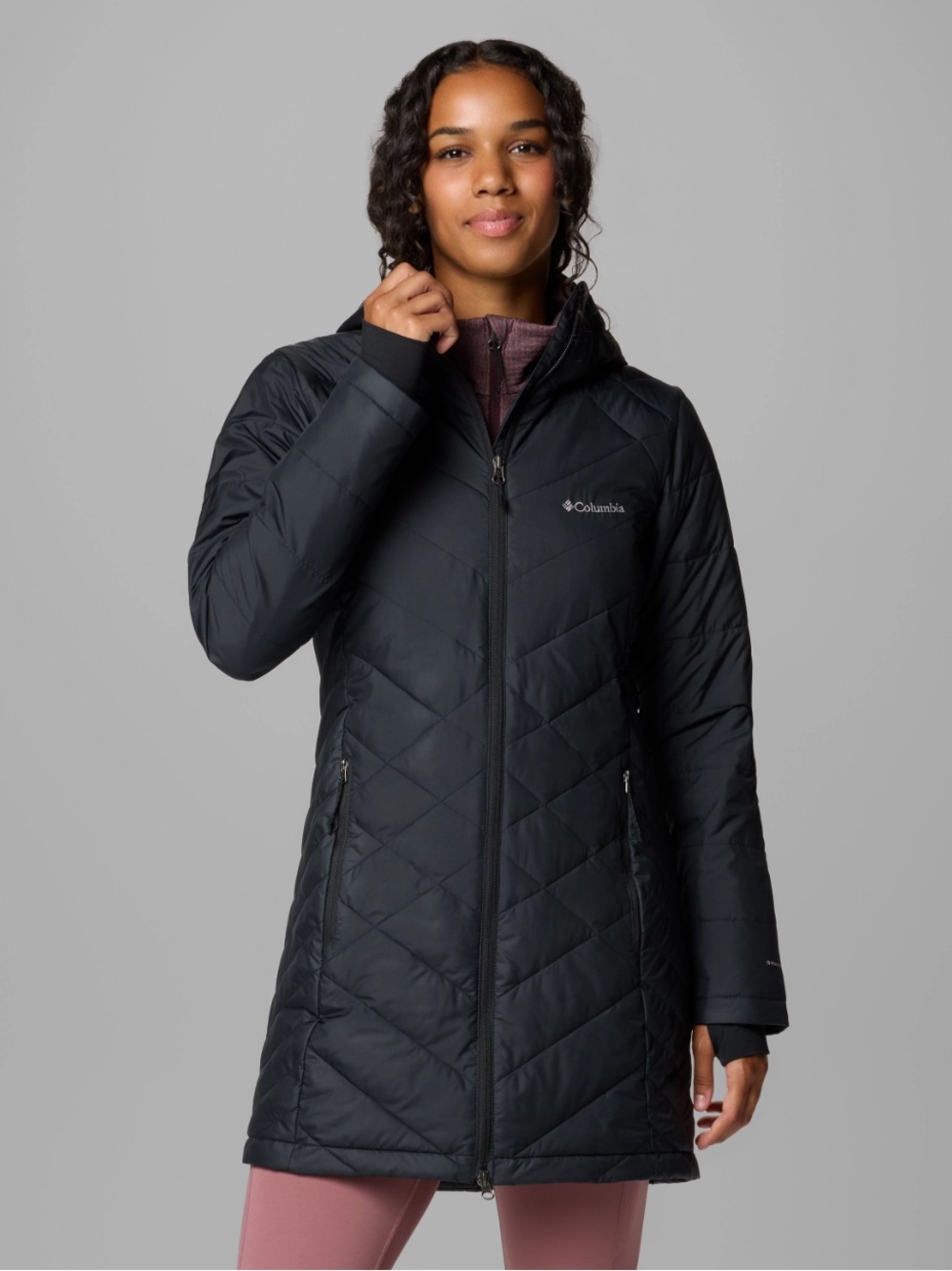 COLUMBIA Women's Heavenly Long Hooded Jacket - Picture 1 of 12